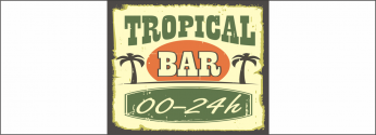 Déco Tropical Bar Fond de Hotte